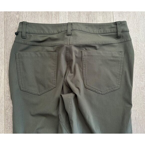 Lululemon Men’s ABC Pant Slim Fit 30 X 30 Dark Olive Green Warpstreme - Picture 6 of 7